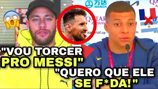 🚨IH! NEYMAR DEIXOU MBAPPÉ PUTAÇ0 AO REVELAR QUE VAI TORCER PRA MESSI NA FINAL!