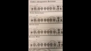 Zakk Wylde amp tone Settings