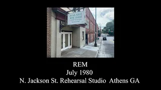 REM  July 1980  N. Jackson St  Rehearsal Studio  Athens GA  Audio Only