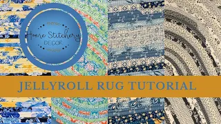 Learn How To Make A Farmhouse Jelly Roll Rug Free Tutorial, Link To Live Flat No Iron Rug at End