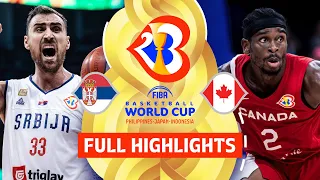 Serbia 🇷🇸 vs Canada 🇨🇦 | Full Game Highlights | FIBA Basketball World Cup 2023