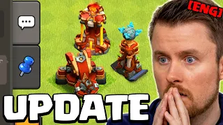 NEW DEFENSE, TROOP LEVEL and CHAT REWORK | UPDATE Sneak Peek #1 (Clash of Clans)