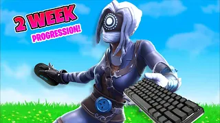 2 WEEK Fortnite Keyboard and Mouse Progression! (Controller to KBM)