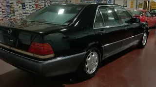 1992 Mercedes 500SEL Black w/ Saddle 78k Miles