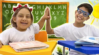 Maria Clara MC Divertida ensina como ser um BOM AMIGO  na ESCOLA - Família MC Divertida