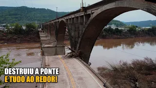 PONTE QUE LIGAVA MUÇUM E ROCA SALES FOI DESTRUÍDA PELA GRANDE ENCHENTE!