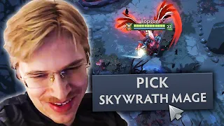 How Topson really plays SKYWRATH MAGE MID in ranked...