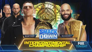 Gunther Vs Ricochet Campeonato Intercontinental - WWE Smackdown 16/12/2022 (En Español)