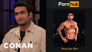 Kumail Nanjiani On Being The Face Of "Muscular Men" On Pornhub | CONAN on TBS