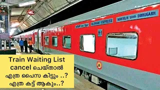 Train Waiting List Ticket Cancellation and Refund Rules | Train Travel Tips in Malayalam