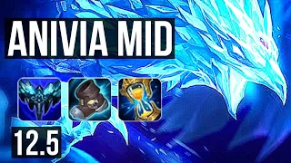 ANIVIA vs QIYANA (MID) | Rank 2 Anivia, 6/1/12, 2.1M mastery, 500+ games | BR Grandmaster | 12.5