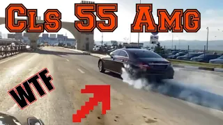 Mercedes Cls 55 amg w219 - Brutal Burnout, Drift & Top speed