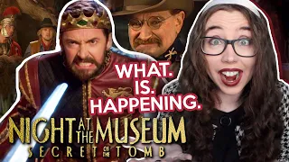HUGH JACKMAN IS IN NIGHT AT THE MUSEUM 3?! (first time watching secret of the tomb commentary!!)