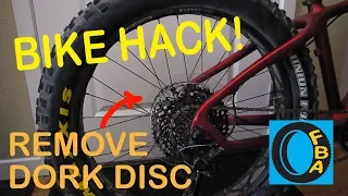 Simple 5 min. Hack to Remove a Dork Disc on New Fat Bike | Fat Bike Asinine