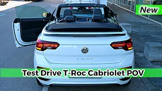 New Volkswagen T-Roc Cabriolet R Line 2020 Test Drive POV Review