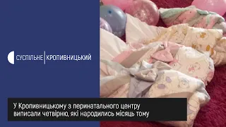 У Кропивницькому з перинатального центру виписали четвірню, які народилися місяць тому