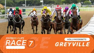 20230827 Hollywoodbets Greyville Express Clip Race 7 won by MAQUETTE