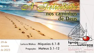 Culto 29/01/2023 - P. Eloir Carlos Ponath - Balneário Camboriú/SC