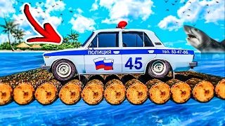 ПОЛИЦЕЙСКАЯ ШОХА ПО СТУПЕНЬКАМ! КАК ДАЛЕКО ПО СТУПЕНЬКАМ ЛЕСТНИЦЫ? - ЭКСПЕРИМЕНТЫ ГТА 5 ⚡ГАРВИН