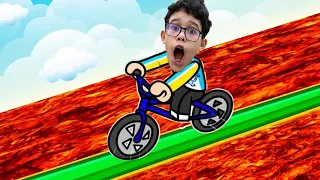 FAZENDO PARKOUR DE BICICLETA NO ROBLOX