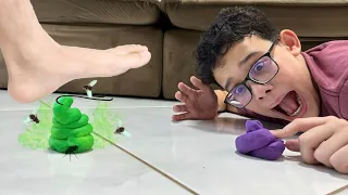 LUCAS E UMA BRINCADEIRA MUITO DIVERTIDA COM MASSINHA