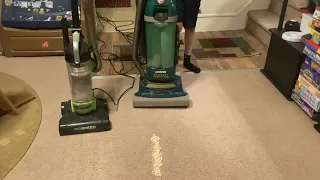 Hoover bagless with twin chamber system VS Eureka Airspeed