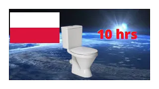 polish toilet spins for 10 hours ПОЛЬСКИЙ УНИТАЗ КРУТИТЬСЯ 10 ЧАСОВ