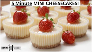 EASY 5 Minute MINI CHEESECAKES | Cheesecake bites 2 WAYS !