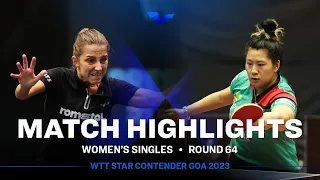 Jieni Shao vs Elizabeta Samara | WS R64 | WTT Star Contender Goa 2023