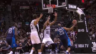 Vince Carter Vintage Dunk over Tim Duncan | Mavs vs Spurs | (January 08, 2014)