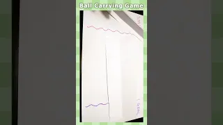 "Ball Carrying Game" "Very Short" "Hand movement main" How to make the easy papercraft ＃Shorts