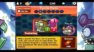 Puzzle Party | Daily Challenge Day 2 | 12 October 2022 | Pvz Heroes