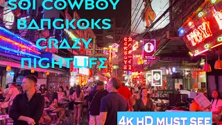 Soi cowboy Bangkok nightlife 4k HD 2024