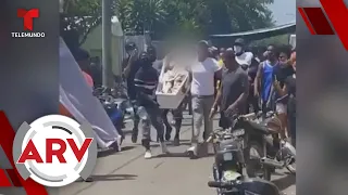 Pasean un cadáver en calles de República Dominicana | Al Rojo Vivo | Telemundo