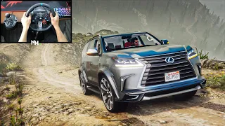 Extreme Off-roading - GTA 5 | Lexus Lx 570 | Logitech g29 gameplay