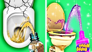 Rich Vs Poor Bathroom Gadgets || Smart Gadgets, Funny Situations by Kaboom