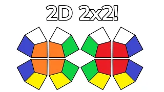 2x2 Rubik's Cube in Only 2-Dimensions!