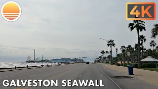 Seawall in Galveston, Texas