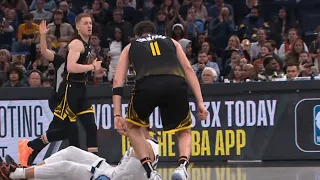 KLAY TO DILLON BROOK "U DIRTY! I WONT FORGOT WHAT U DID TO CURRY" AFTER  NASTY TAUNT!