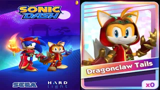 Sonic Dash Racing Game - DRAGONCLAW TAILS New Runner Unlocked - All Characters Unlocked Gameplay