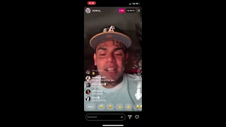 TEKASHI 6ix9ine saying FUCK Trippie Redd dead homies to his face  ON INSTAGRAM LIVE @foreign_boy