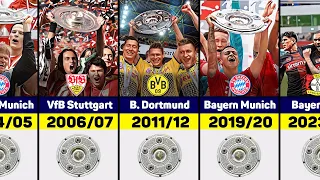 All Bundesliga Winners 🏆 1890 - 2024. Bayer Leverkusen - Champion!