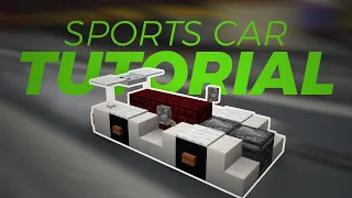 How to Build a Sports Car in Minecraft! [TUTORIAL]