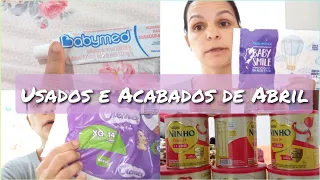 USADOS E ACABADOS DO MÊS DE ABRIL | bebê de 2 anos e 1 mês