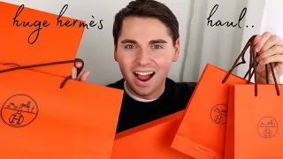 HUGE HERMES UNBOXING LUXURY HAUL | HERMES FINE JEWELRY, SPRING SUMMER 2021, ROSE HERMES, H24 & MORE