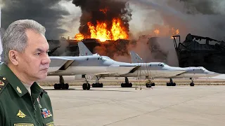 Авиабаза "Сольцы" в огне! "Самое лучшее ПВО в мире" "сбило" дрон об самолеты Ту-22М3