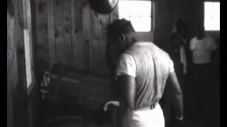 Sugar Ray Robinson boxing a speedball