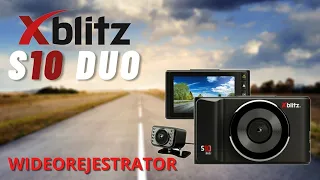 TEST - Xblitz S10 DUO - dual camera dashcam video recorder with a reversing camera - car camera