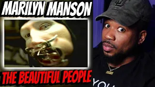 1ST REACTION TO MARILYN MANSON! - THE BEAUTIFUL PEOPLE - BRUH WAS TALKIN THAT SH*T THO!