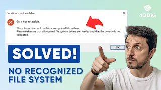 ✅ Fix The Volume Does Not Contain A Recognized File System in Windows 11/10/8/7
